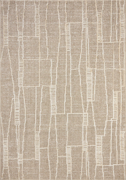 Amber Lewis x Loloi Bexley  Mushroom Natural Contemporary