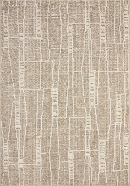 Amber Lewis x Loloi Bexley  Mushroom Natural Contemporary