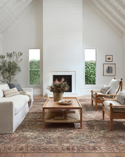 Amber Lewis x Loloi Billie  Aqua Rust Traditional