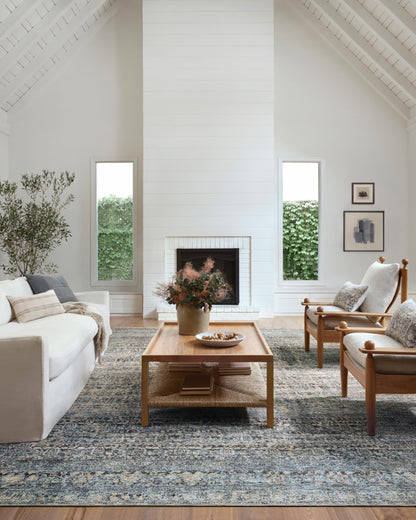 Amber Lewis x Loloi Billie  Denim Blush Traditional