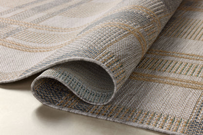 Loloi II Birch  Bone Gold Indoor/Outdoor