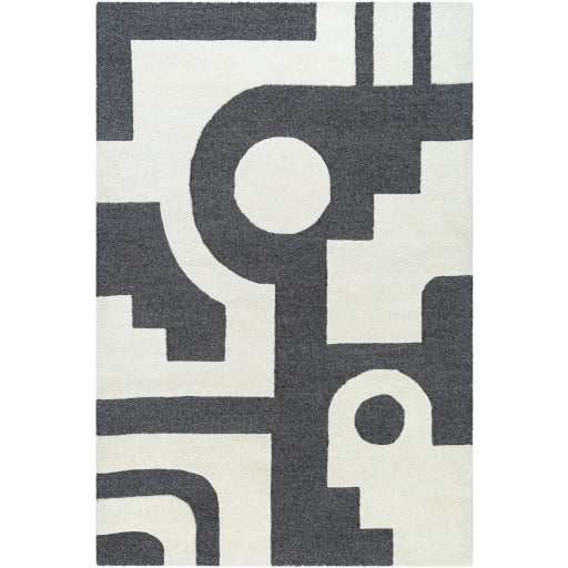 Surya Brook BKO-2303 White Modern Tufted Rug