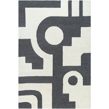 Surya Brook BKO-2303 White Modern Tufted Rug