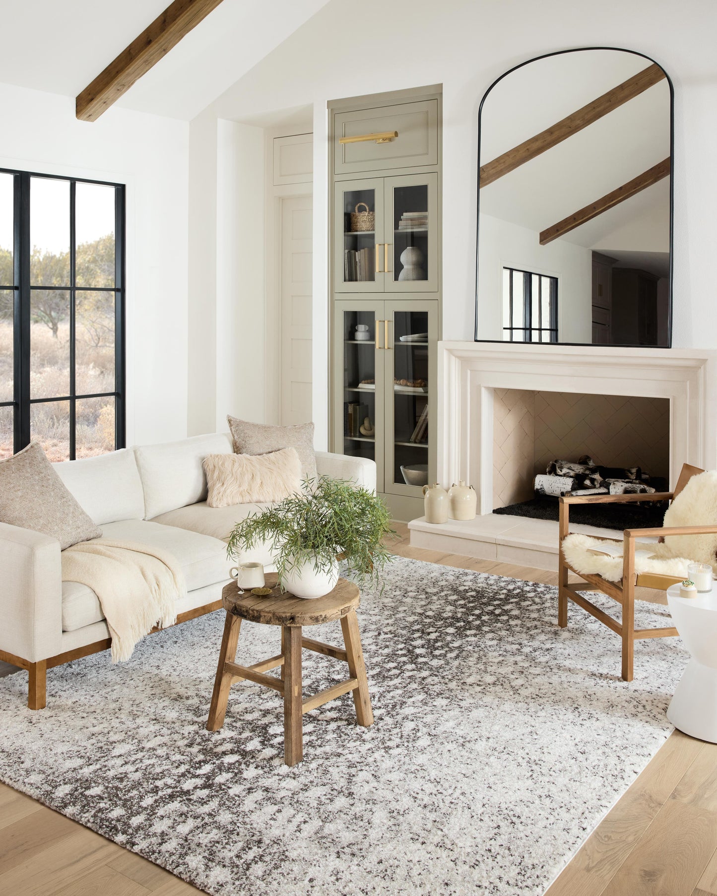 Loloi II Bliss Shag  Grey White Shag