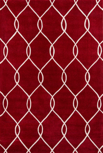 Momeni Bliss  Red  Contemporary
