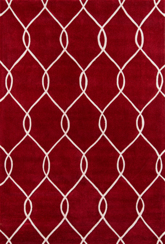 Momeni Bliss  Red  Contemporary