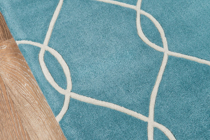 Momeni Bliss  Teal  Contemporary