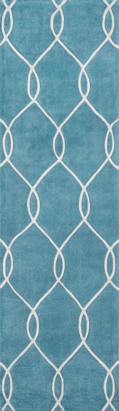 Momeni Bliss  Teal  Contemporary