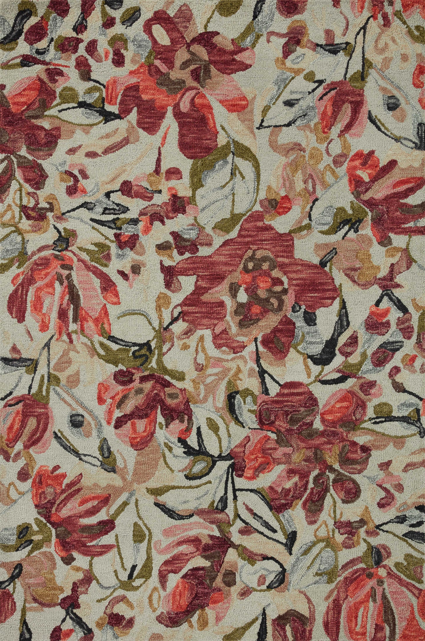 Loloi Belladonna  Ivory Raspberry Transitional