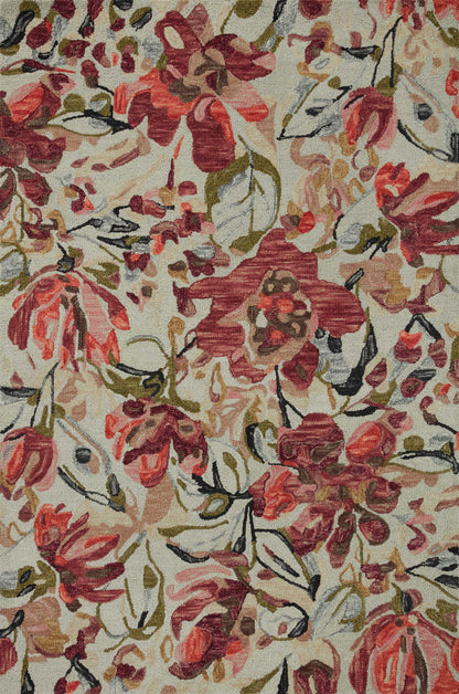Loloi Belladonna  Ivory Raspberry Transitional
