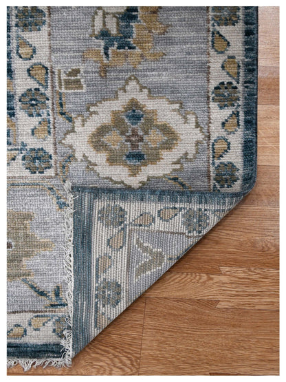 Limited BALLINA BA - 440 PEACOCK LIGHT GRAY Traditional Knotted Rug - Rugs - Limited - Atlanta Designer Rugs