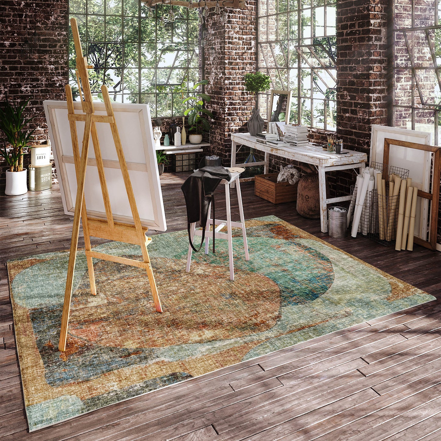 Dalyn Rugs Boca  Teal  Casual