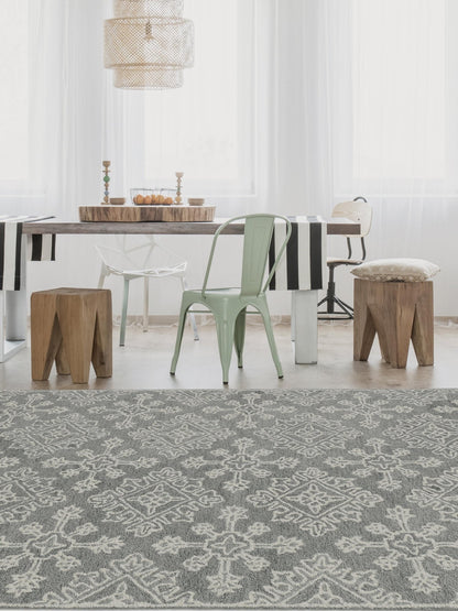 Limited BOWEN BO - 633 SHALE GRAY Transitional Tufted Rug - Rugs - Limited - Atlanta Designer Rugs