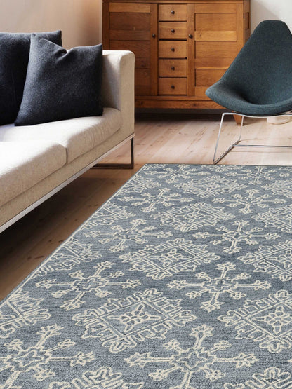 Limited BOWEN BO - 634 GRAY STEEL Transitional Tufted Rug - Rugs - Limited - Atlanta Designer Rugs