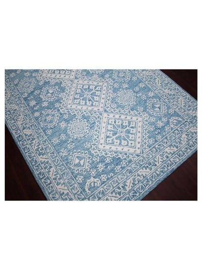 Limited BOWEN BO - 664 TEAL BLAZE Traditional Tufted Rug - Rugs - Limited - Atlanta Designer Rugs
