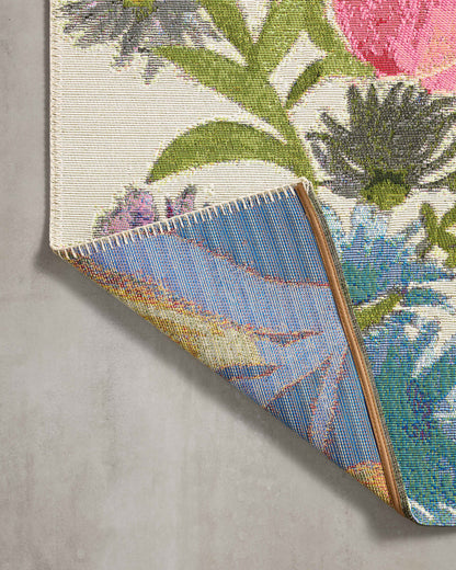 Loloi II Botanical  Ivory Multi Indoor/Outdoor