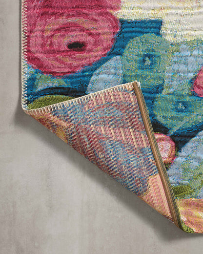 Loloi II Botanical  Navy Multi Indoor/Outdoor