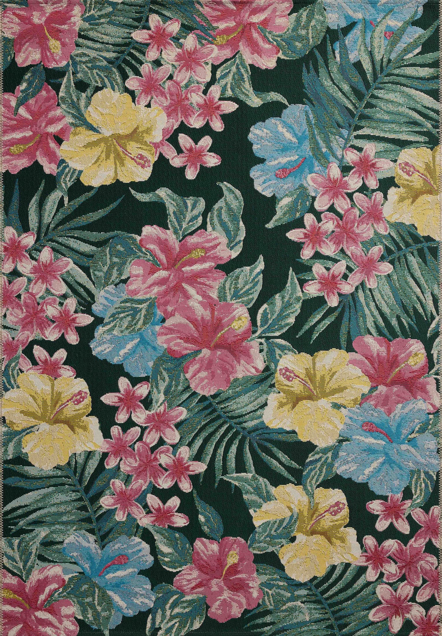 Loloi II Botanical  Midnight Multi Indoor/Outdoor