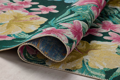 Loloi II Botanical  Midnight Multi Indoor/Outdoor