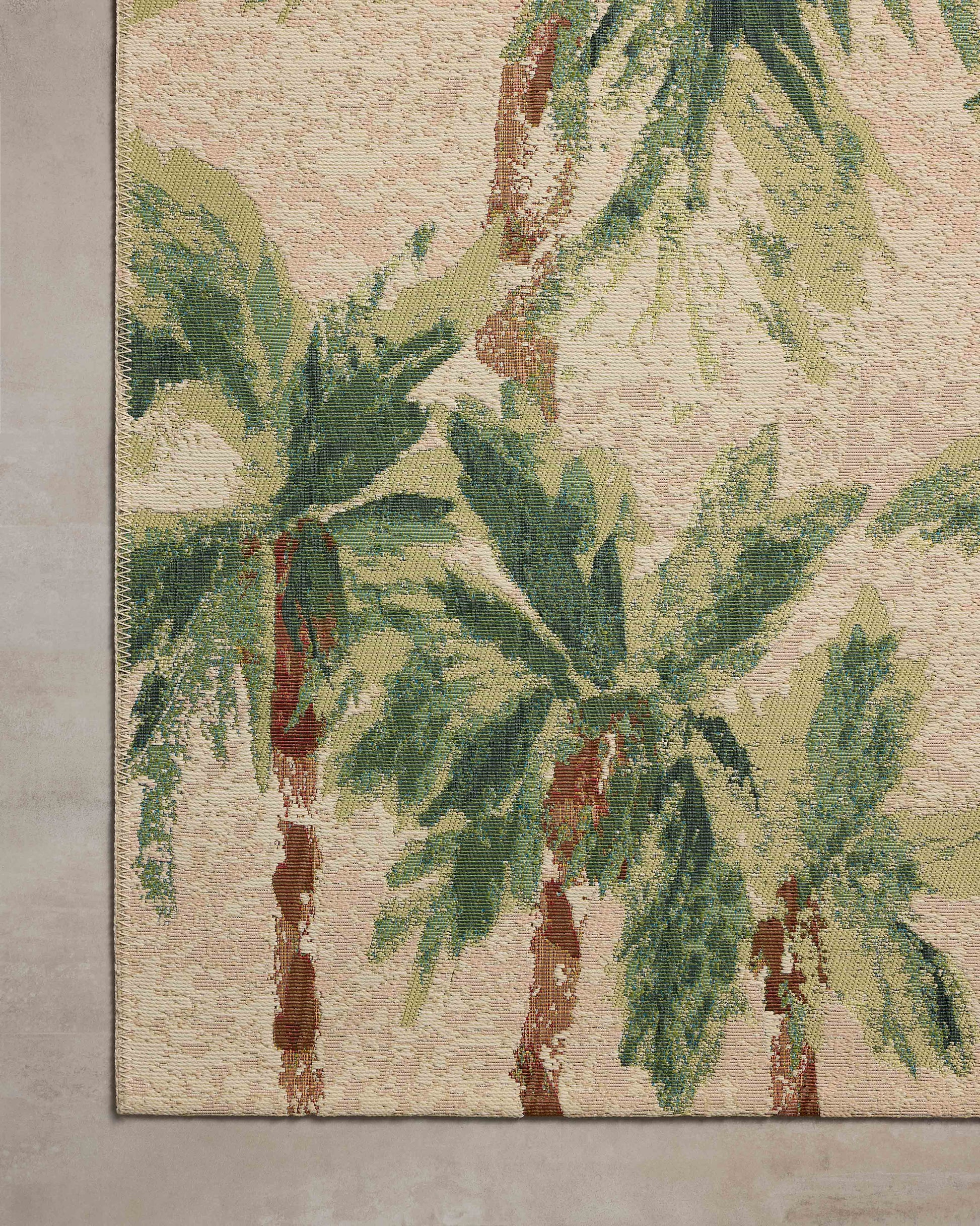 Loloi Botanical  Clay Green Indoor/Outdoor