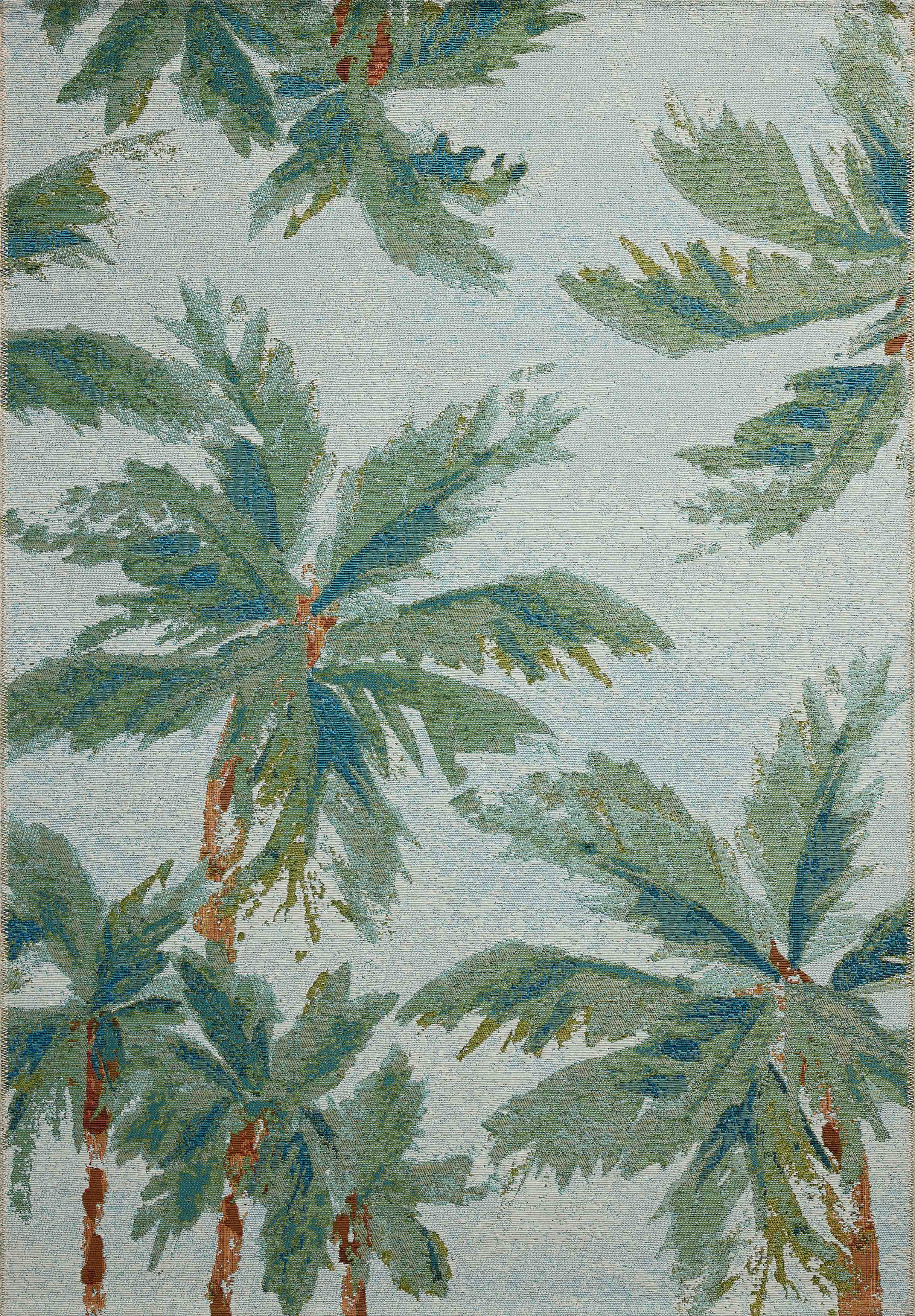 Loloi Botanical BOT-04 Sky Green Indoor/Outdoor Power Loomed Rug ...