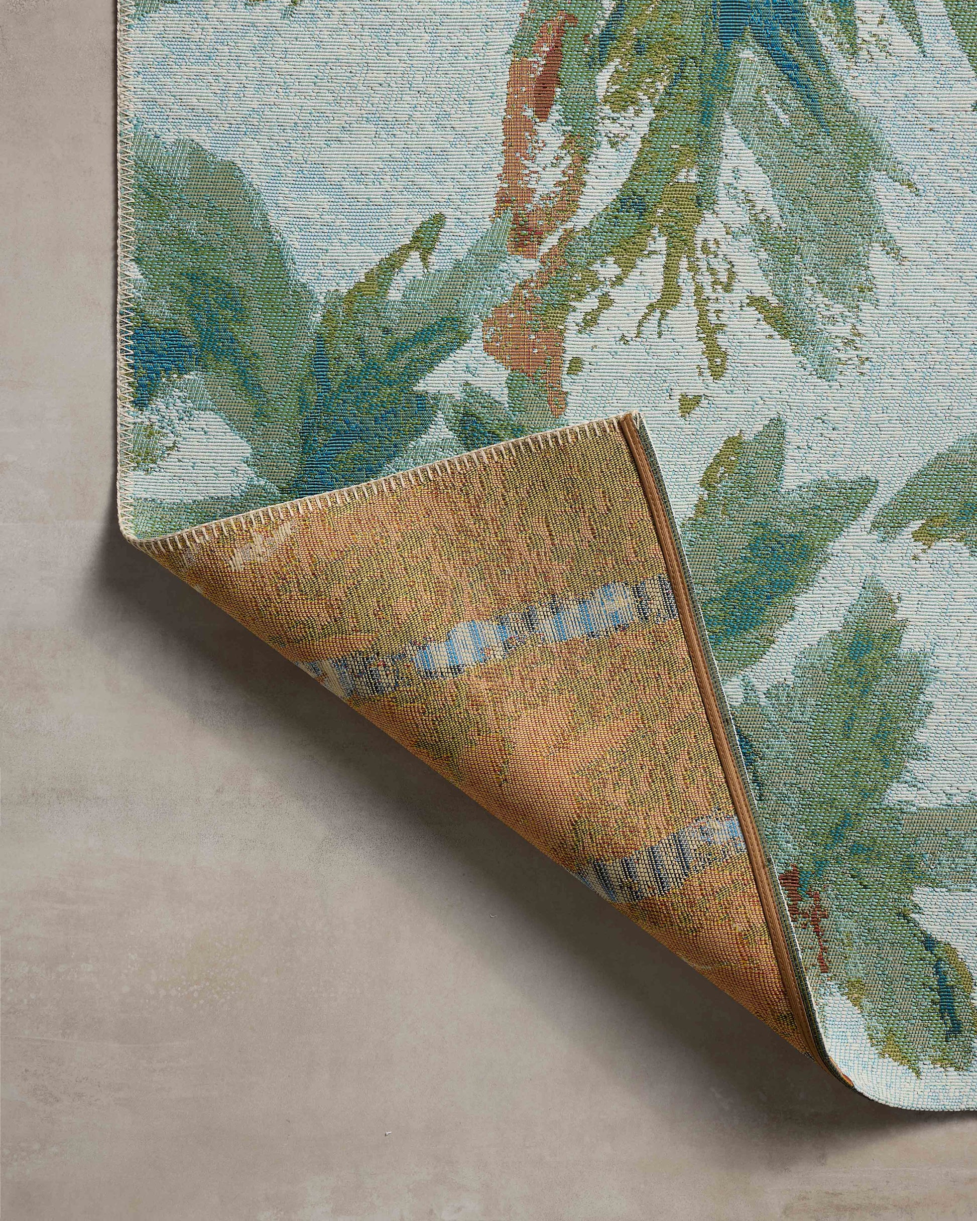 Loloi II Botanical  Sky Green Indoor/Outdoor