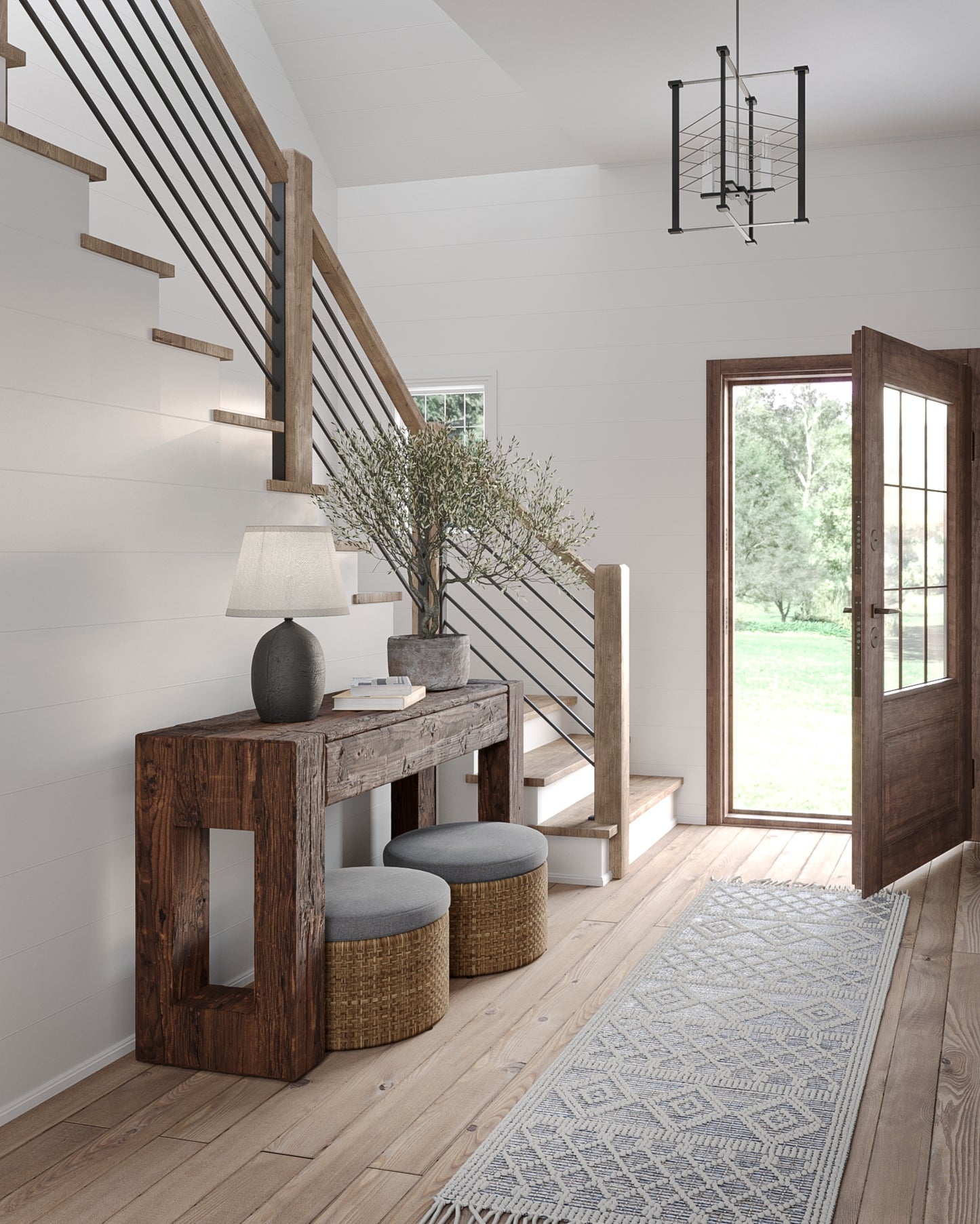 Momeni Boulder  Blue  Contemporary