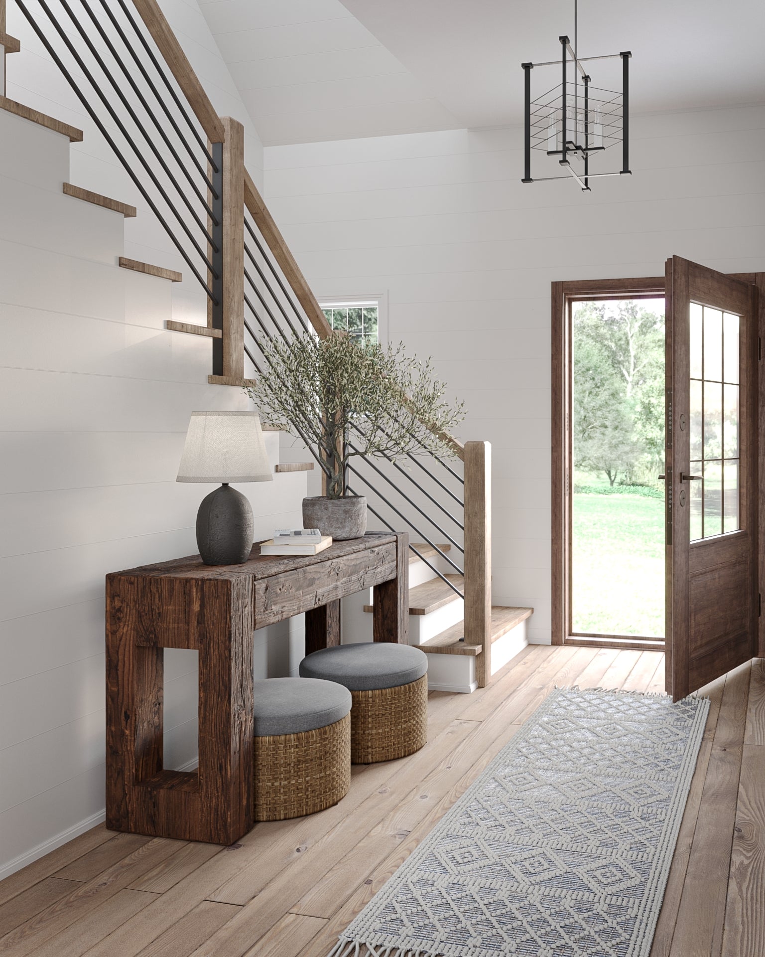 Momeni Boulder  Blue  Contemporary