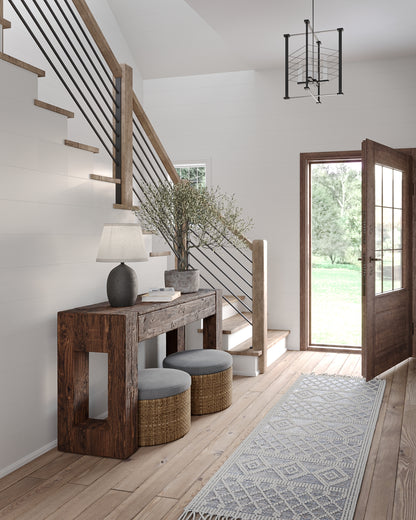 Momeni Boulder  Blue  Contemporary