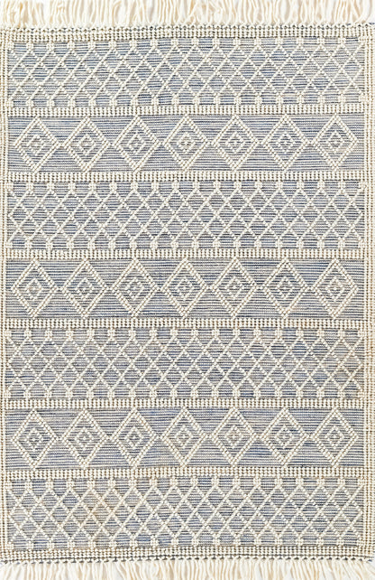 Momeni Boulder  Blue  Contemporary