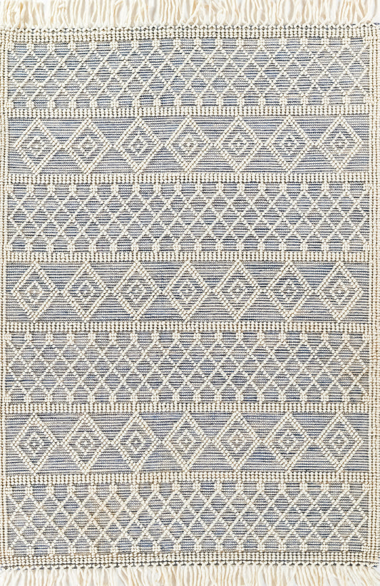 Momeni Boulder  Blue  Contemporary