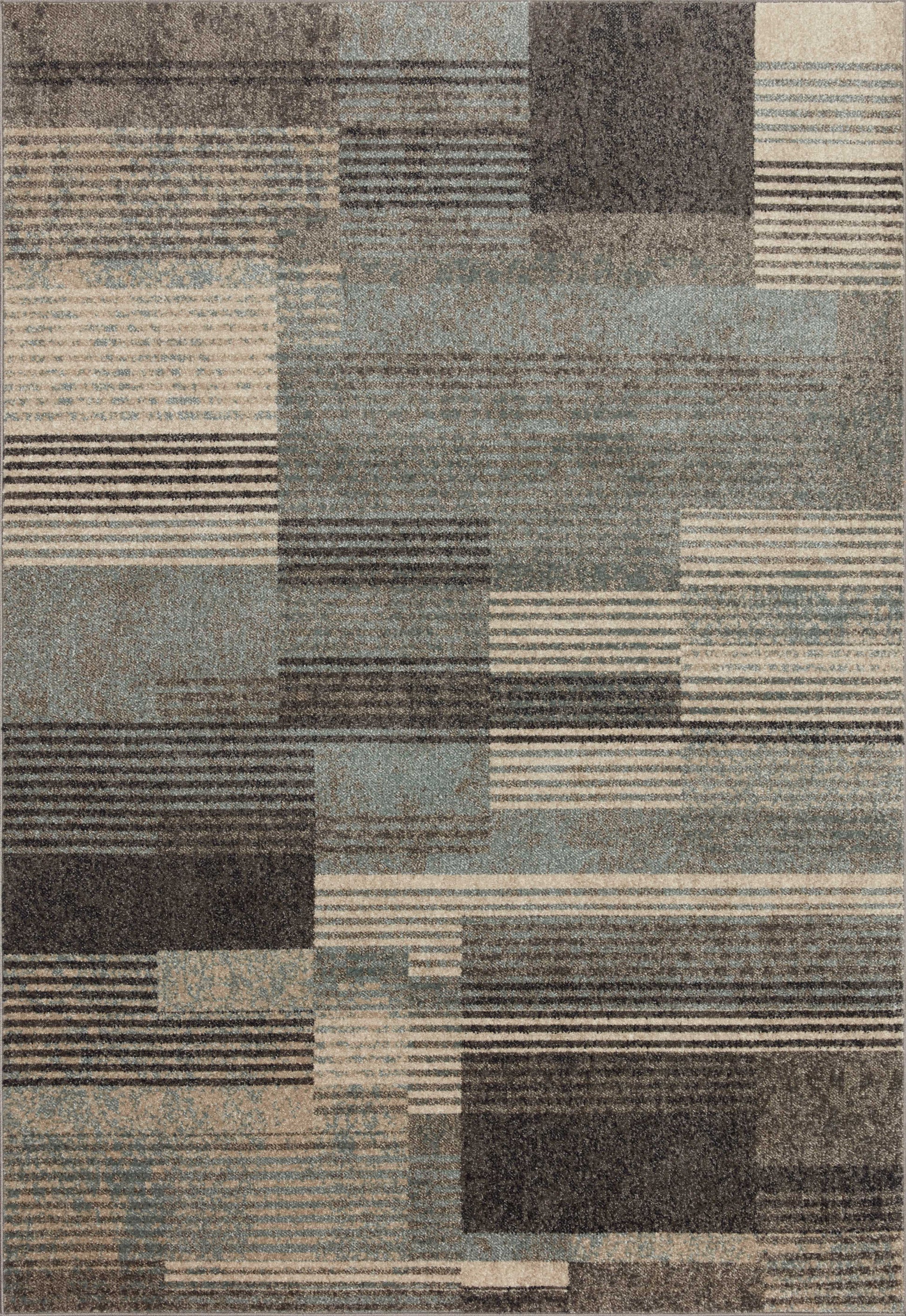 Loloi II Bowery  Storm Taupe Contemporary