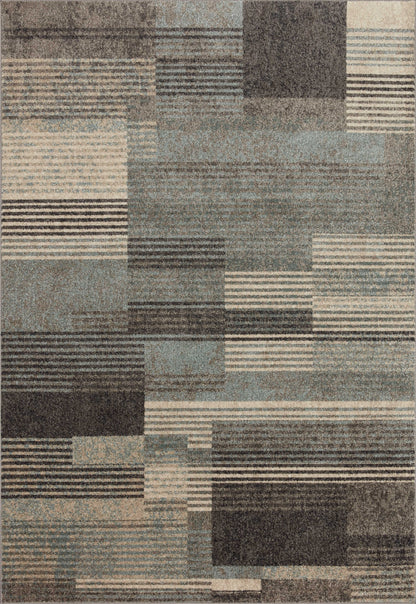 Loloi II Bowery  Storm Taupe Contemporary