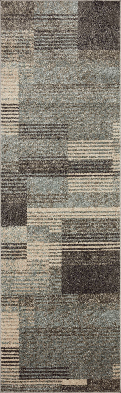 Loloi II Bowery  Storm Taupe Contemporary