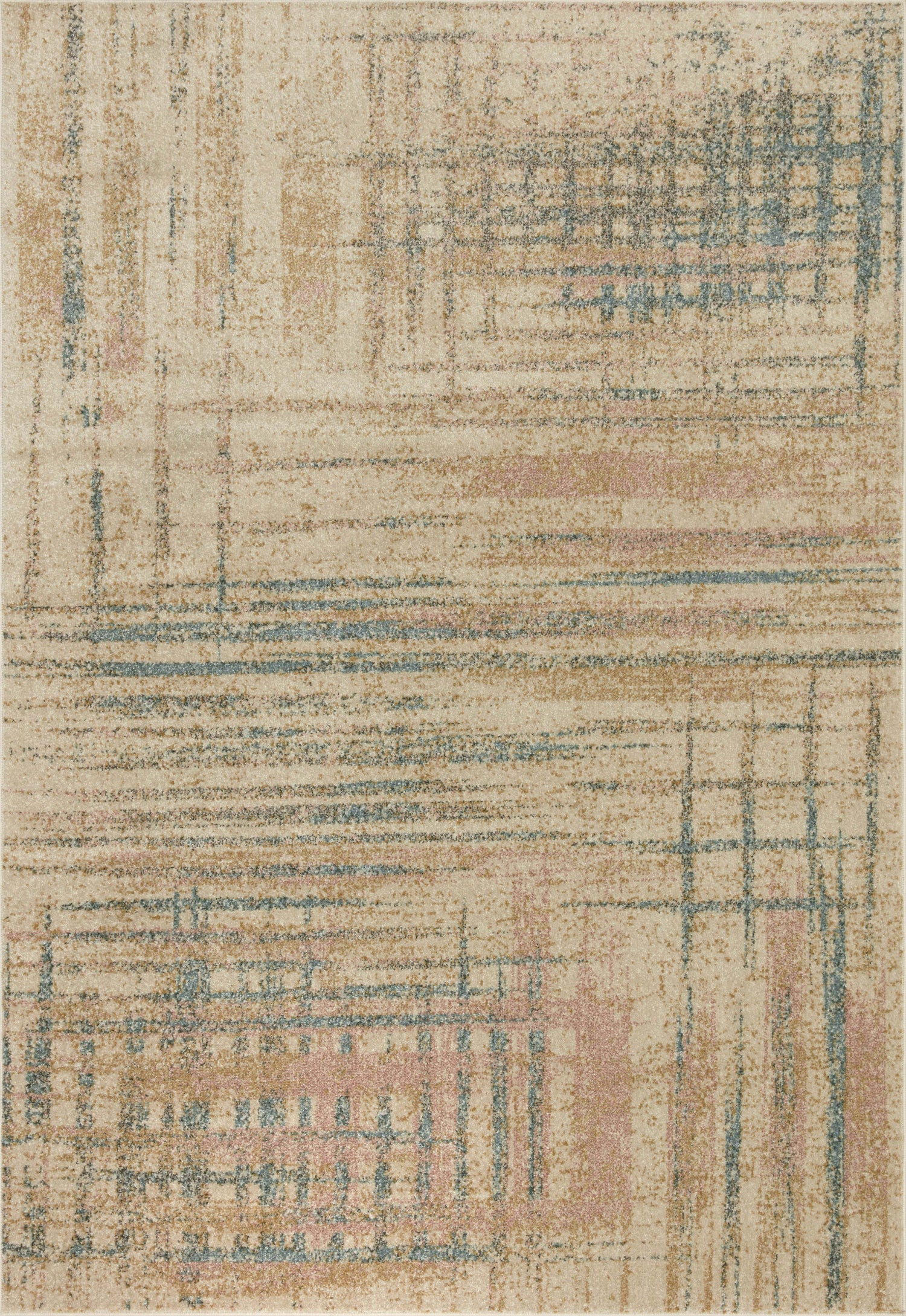 Loloi Bowery  Beige Multi Contemporary