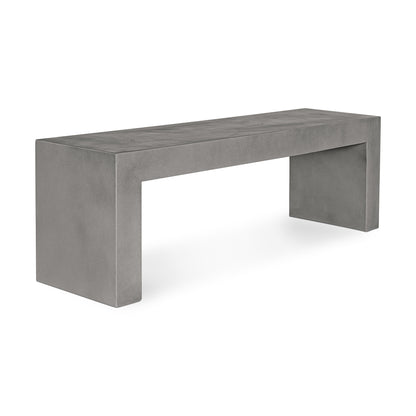 Moes Home Benches Lazarus Grey Contemporary Furniture