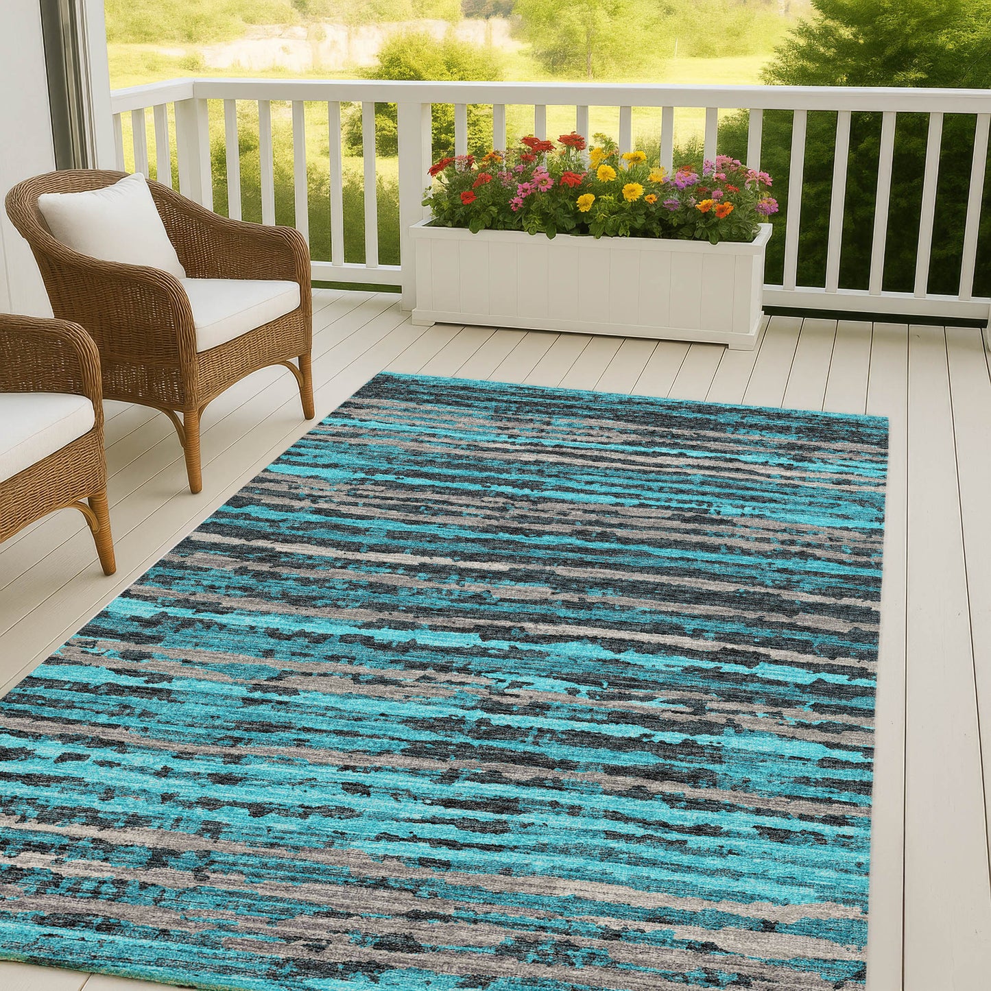 Dalyn Rugs Brisbane  Teal  Casual