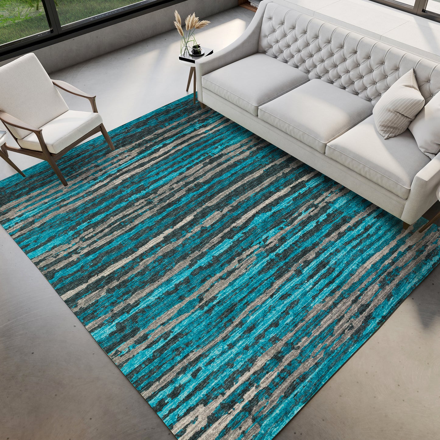 Dalyn Rugs Brisbane  Teal  Casual