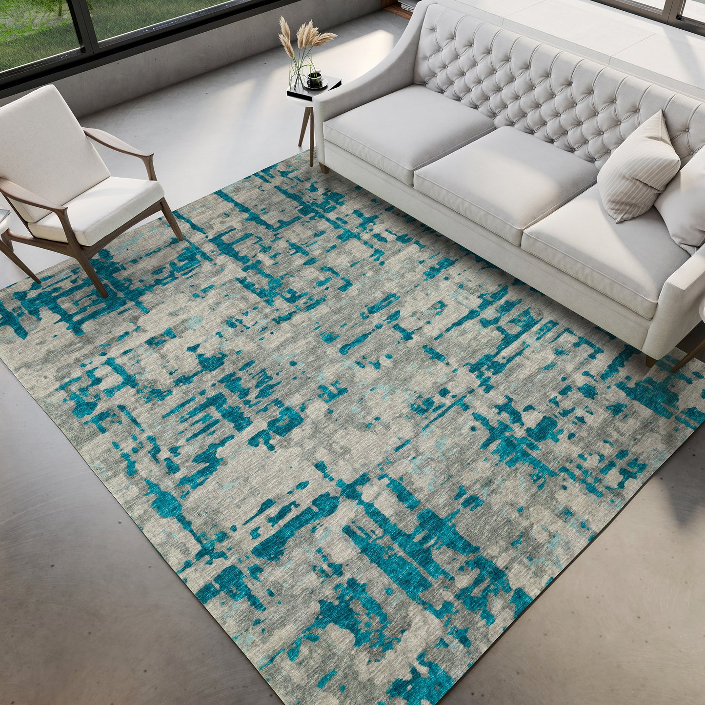 Dalyn Rugs Brisbane  Teal  Casual