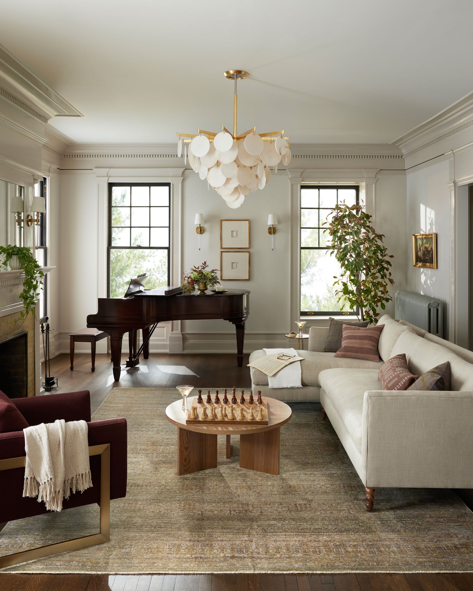 Jean Stoffer x Loloi Bradbury  Dove Gold Contemporary