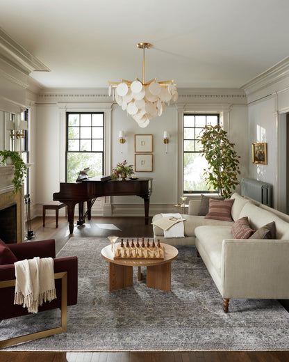 Jean Stoffer x Loloi Bradbury  Grey Multi Contemporary