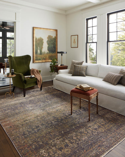 Jean Stoffer x Loloi Bradbury  Ink Multi Contemporary