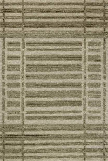 Chris Loves Julia x Loloi Bradley  Sage Olive Contemporary