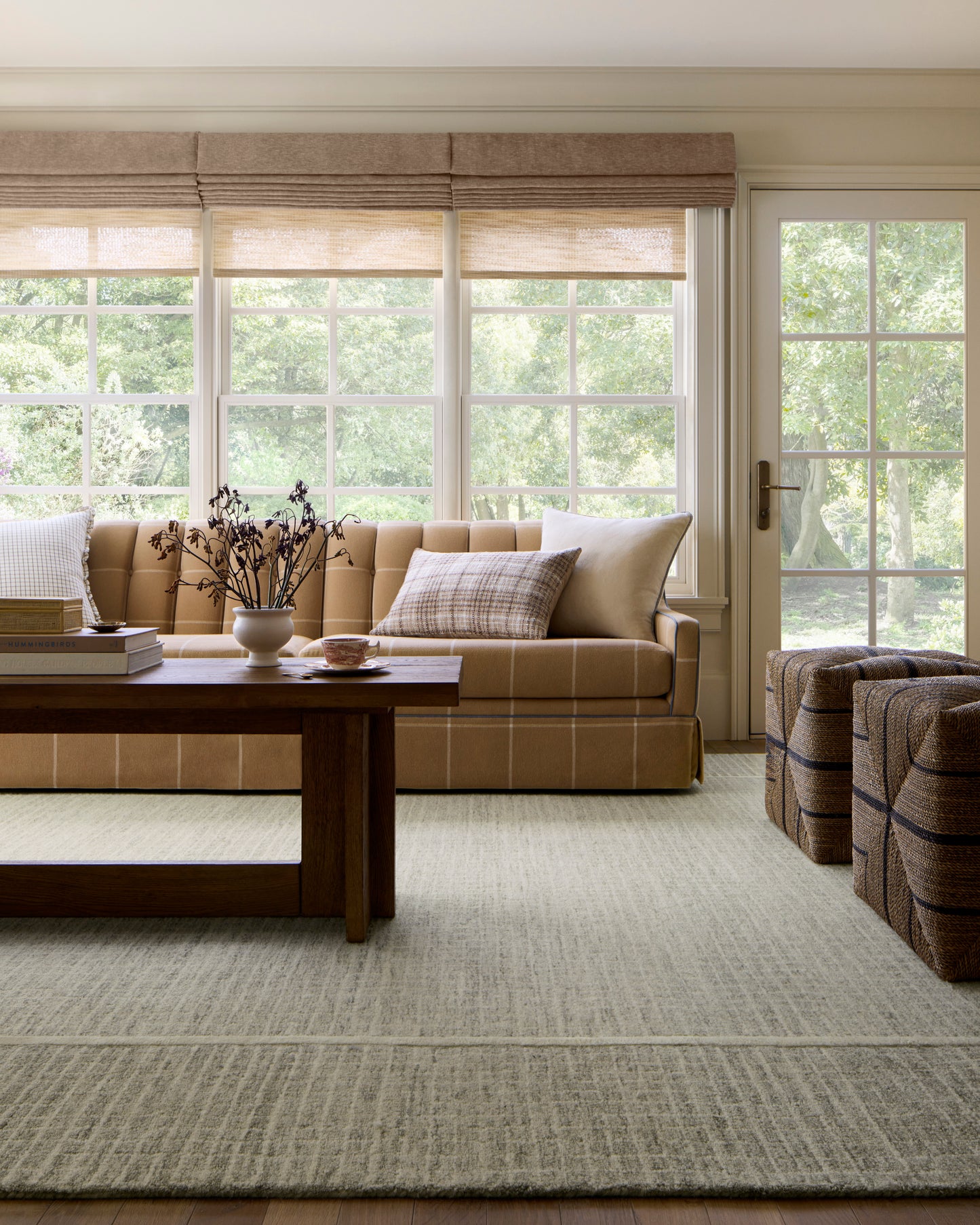 Chris Loves Julia x Loloi Briggs  Sage Ivory Contemporary