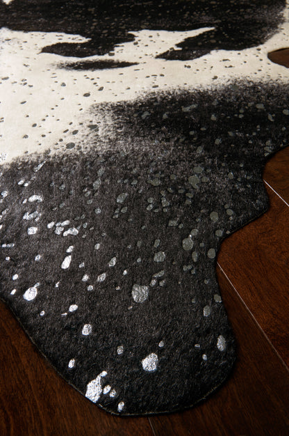 Loloi II Bryce  Black Silver Contemporary