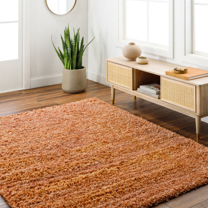 Surya Bogota Shag BTG-2306 Burnt Orange Modern Machinemade Rug