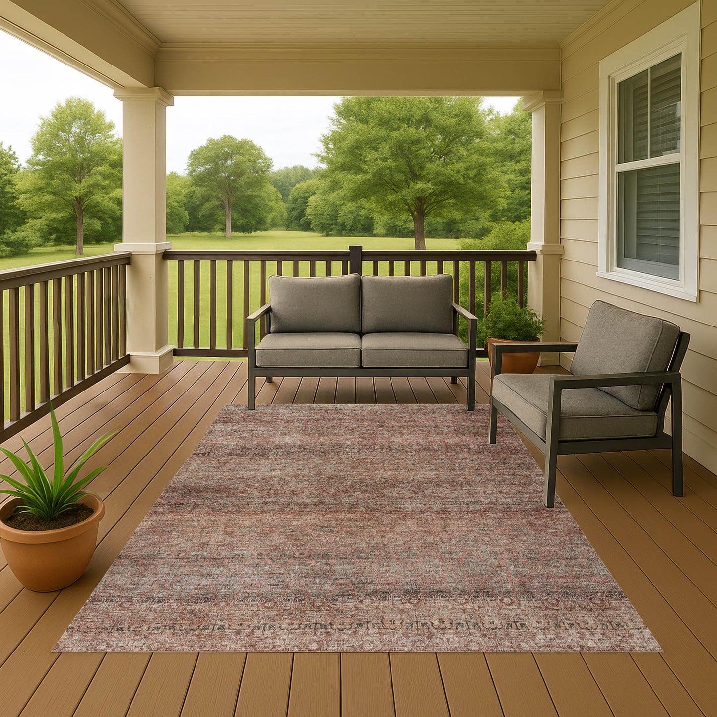 Dalyn Rugs Burano  Coral  Transitional