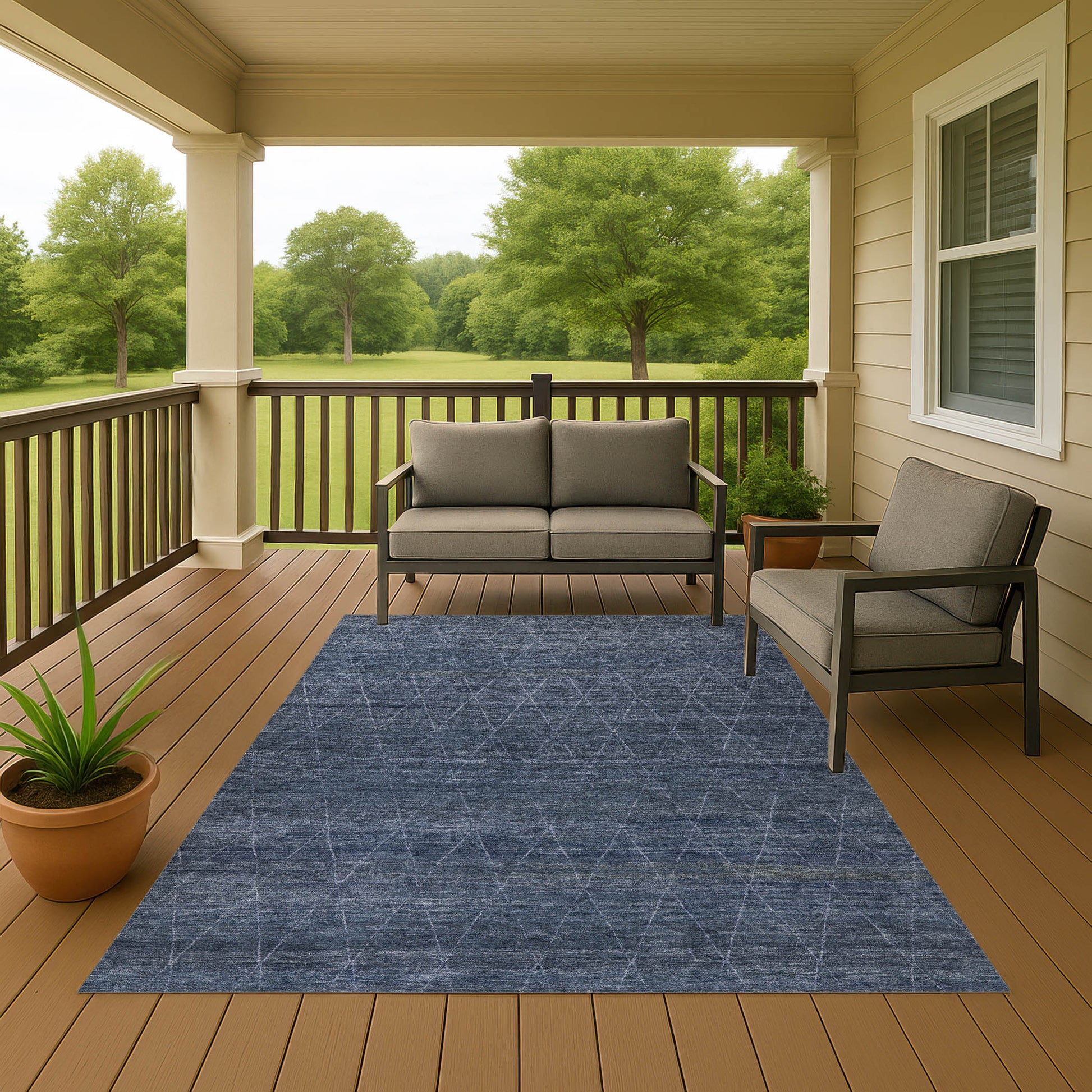 Dalyn Rugs Burano  Navy  Transitional