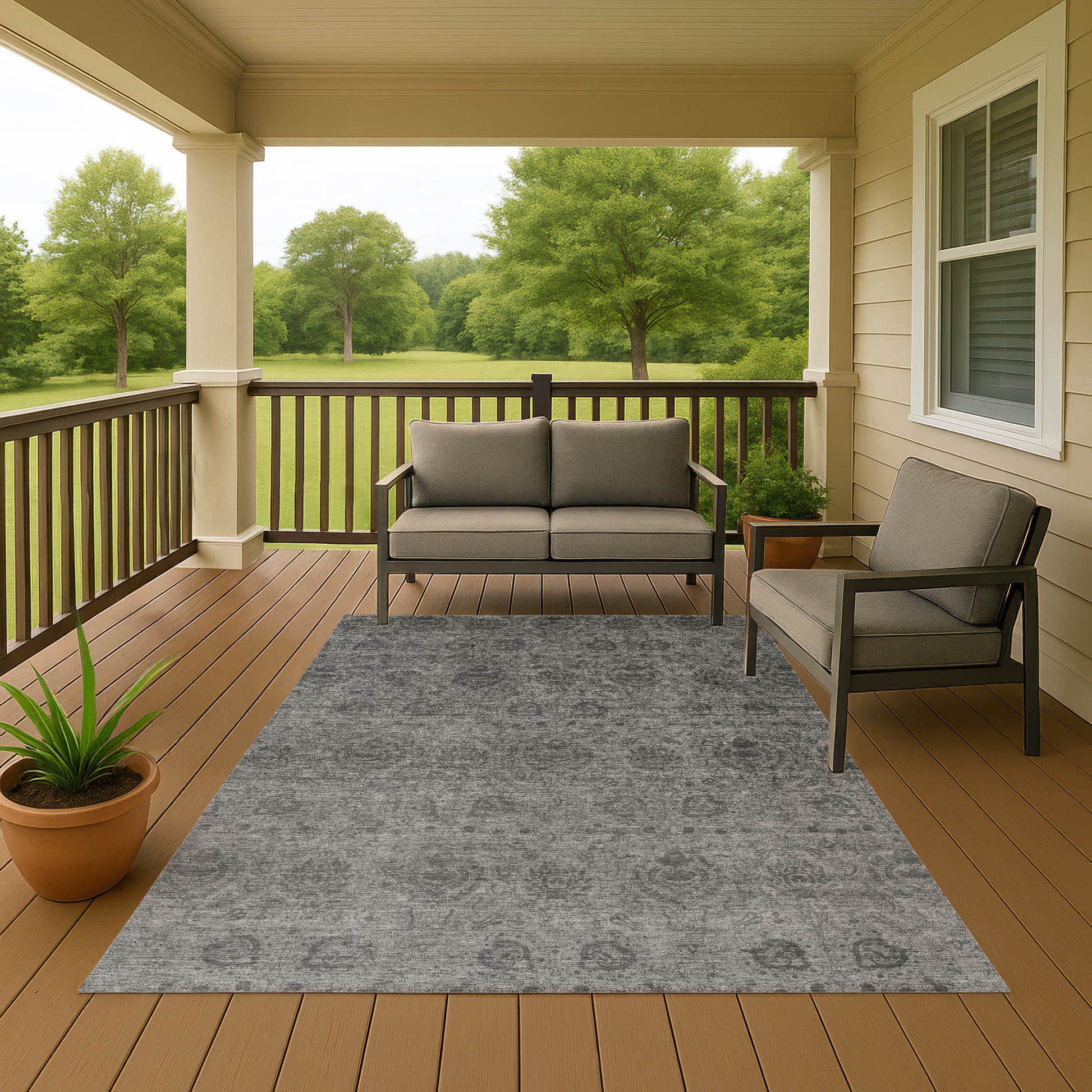 Dalyn Rugs Burano  Gray  Transitional