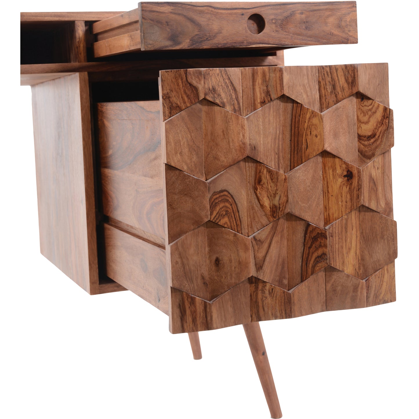 Moes Home Desks O2 Natural Mid-Century Modern Furniture